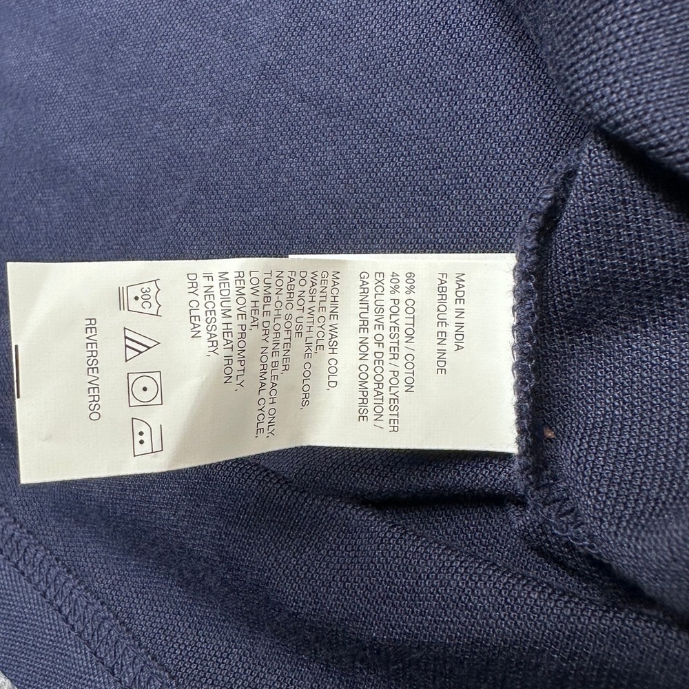 IZOD Advantage Performance Polo Shirt Size L Navy Blue Natural Stretch - Picture 6 of 9